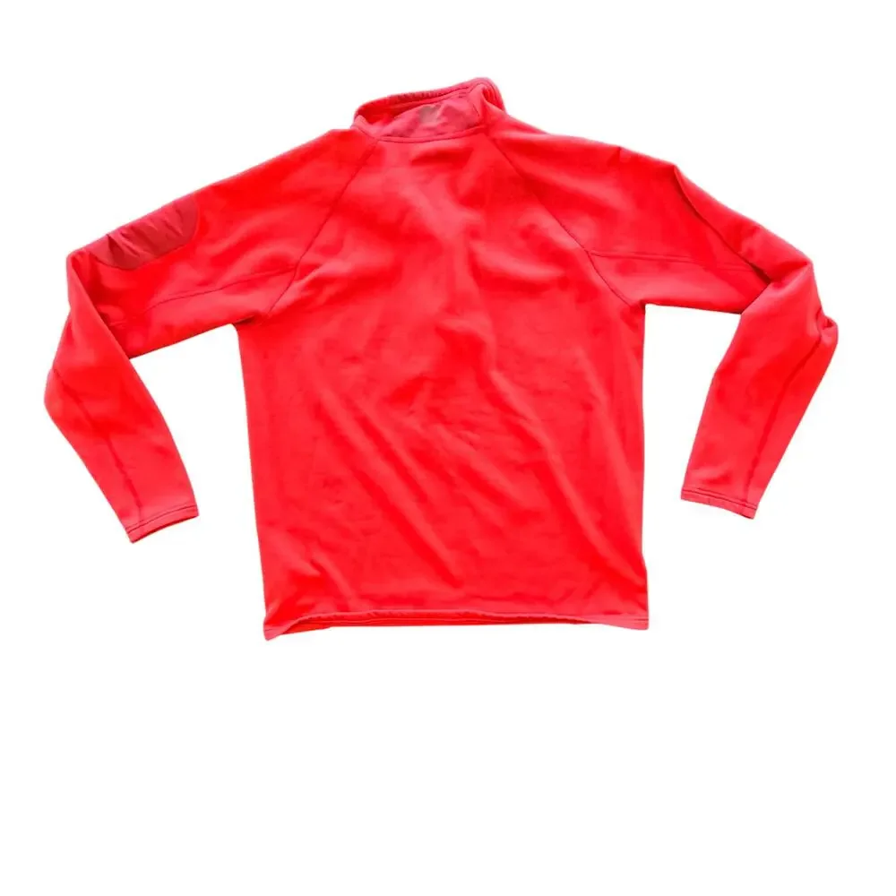 Marmot Men's Large 1/2 Zip Stretch‎ Fleece Pullover red Jacket base layer